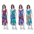 Women's Blended Cheetah Print Sundresses (M, LG, XL, XXL)